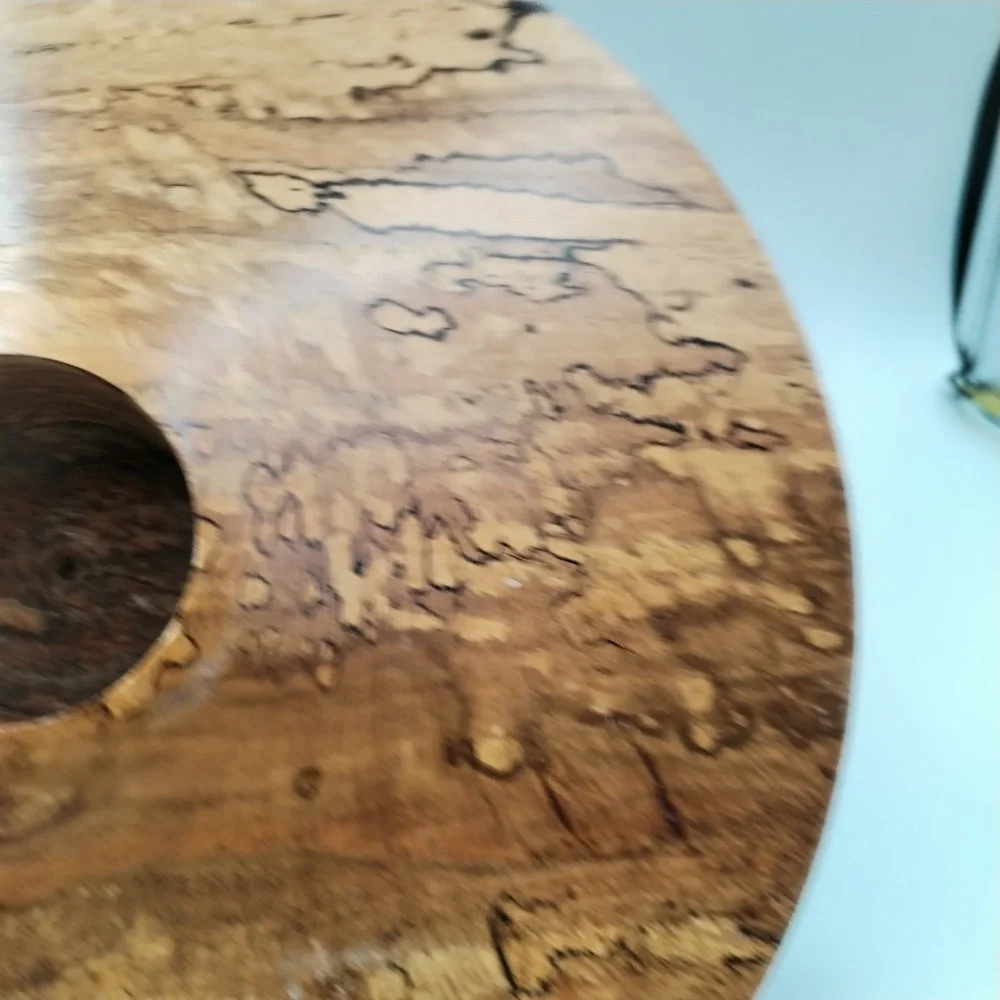 Wohlfart Studio Art Wood Turned Spalted Oak Bowl #30144 Signed Handturned MCM
